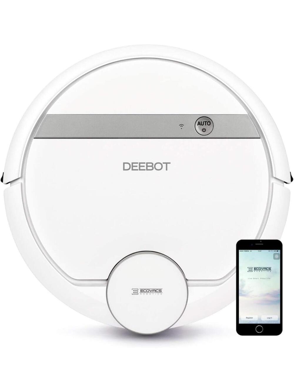 ECOVACS DEEBOT 907 Robot Vacuum WiFi Smart Mapping Pet Hair w/ Factory Renewed